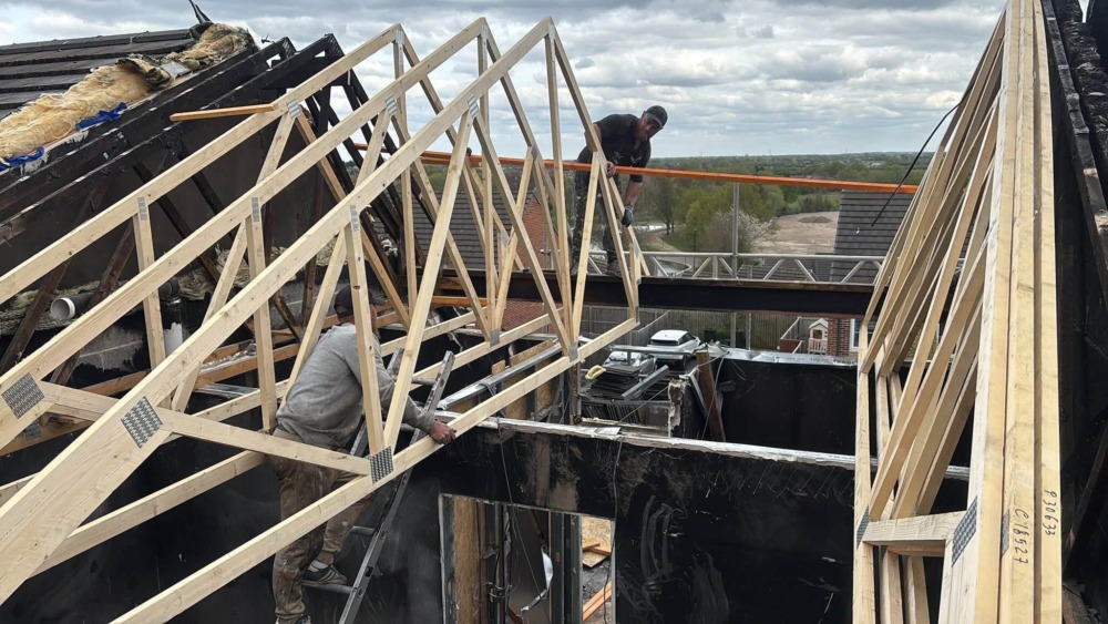 Roofing project in Hull - New roof installation